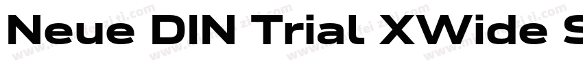 Neue DIN Trial XWide SemiBold字体转换
